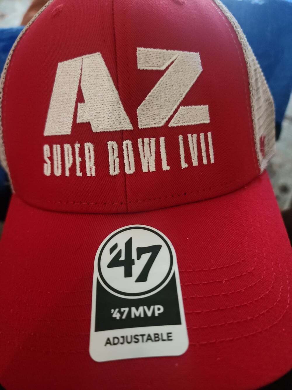 Super Bowl LVII Hat Cap Snapback Adjustable Mesh-Back ‘47 Brand Trucker NWT